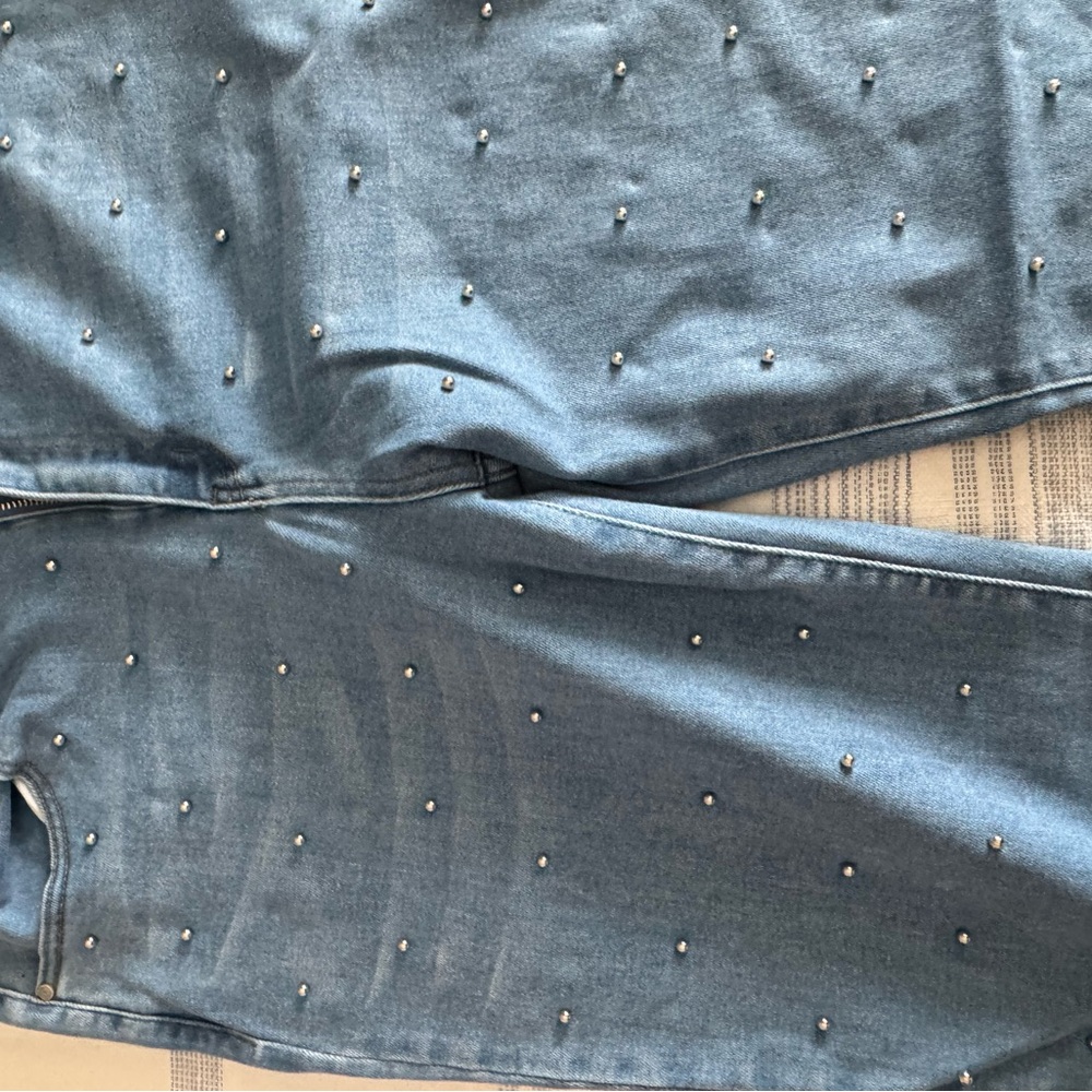 Grace Blue Embellished Boot Cut Jeans